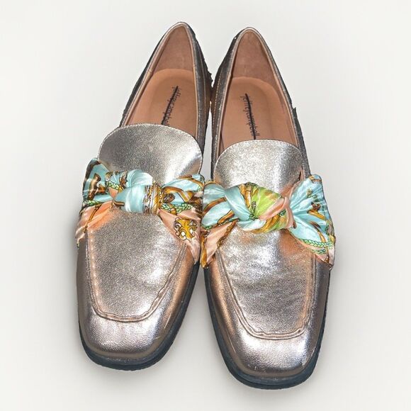 Jeffrey Campbell Shoes - Jeffrey Campbell Rose Gold Sable Scarf Loafer Rose Gold Womens 10 Coquette